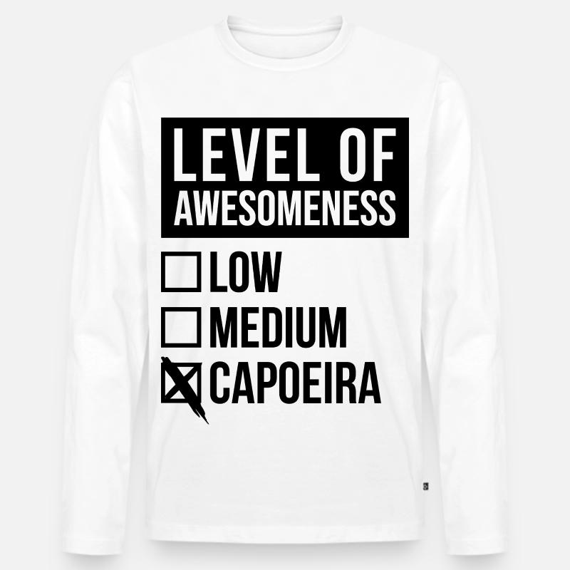 Capoeira - Männer Premium Bio Langarmshirt - Weiß