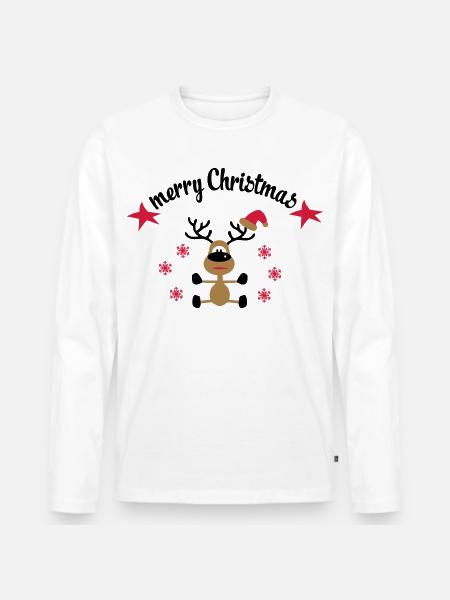 Shirts for Christmas - Men's Premium Organic Long Sleeve Shirt - white