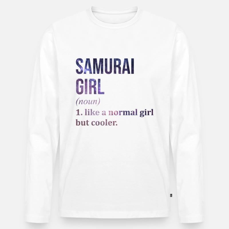 Samurai Samurai Samurai - Men's Premium Organic Long Sleeve Shirt - white