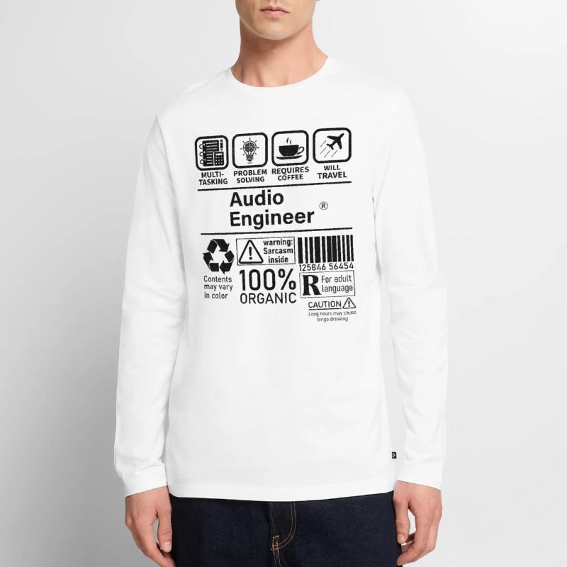 Audio Engineer multi tasking problem solving Männer Premium Bio Langarmshirt
