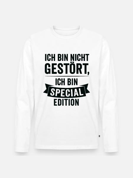 I'm Special Edition - Men's Premium Organic Long Sleeve Shirt - white
