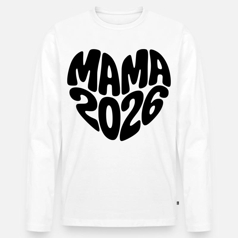 Mama 2026 - Männer Premium Bio Langarmshirt - Weiß