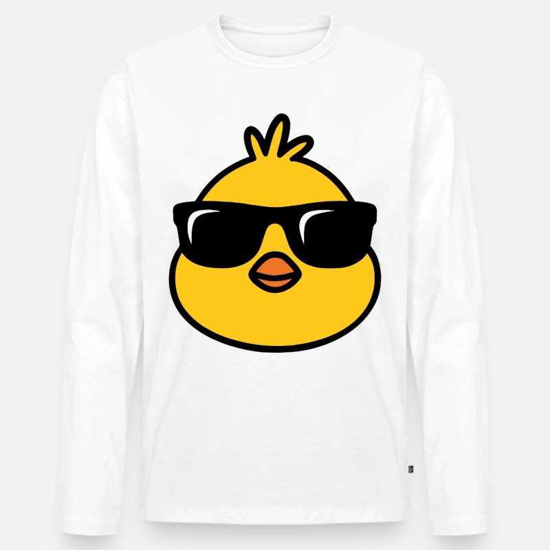 Chick'n'Cool - Männer Premium Bio Langarmshirt - Weiß