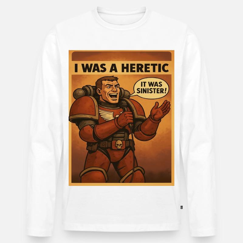 Held der Ketzer – It Was Sinister - Männer Premium Bio Langarmshirt - Weiß
