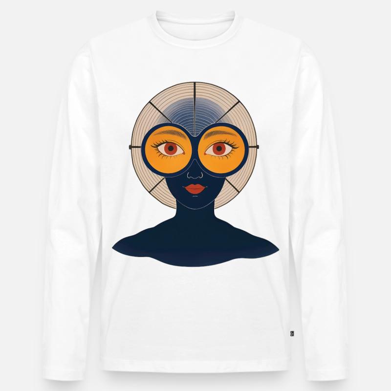 BEFREIE DEINEN GEIST #2 – nette Leute - Männer Premium Bio Langarmshirt - Weiß