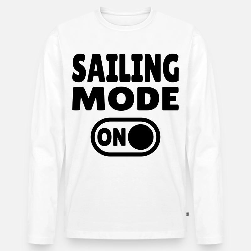 Mode Navigation Activé - Navigation Active - T-shirt manches longues Premium bio Homme - blanc