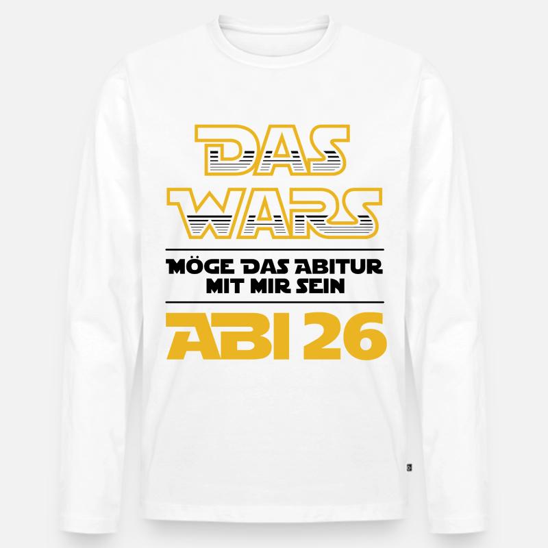 Das Wars | Abi 2026 - Abitur - Geschenk - Männer Premium Bio Langarmshirt - Weiß