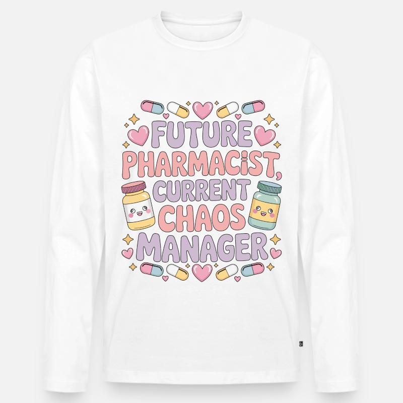 Pharmacist Student Future Pharmacist Clinical - Männer Premium Bio Langarmshirt - Weiß