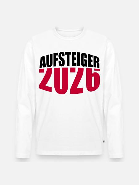 Promoted 2026 Promotion - Men's Premium Organic Long Sleeve Shirt - white