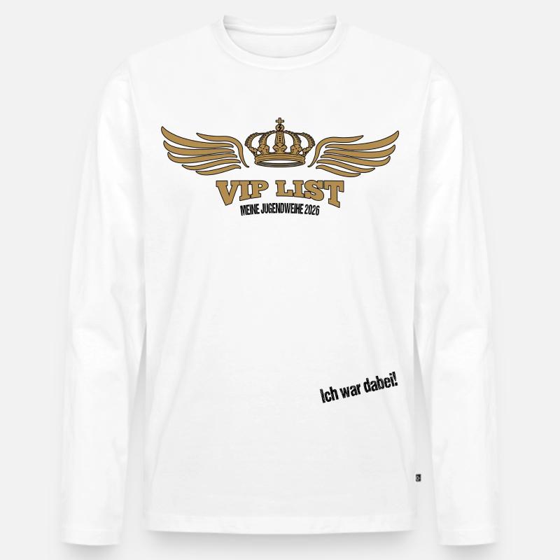 Jugendweihe - Jugendweihe 2026 - Männer Premium Bio Langarmshirt - Weiß
