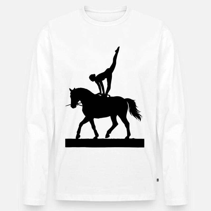 i love Volti - Männer Premium Bio Langarmshirt - Weiß