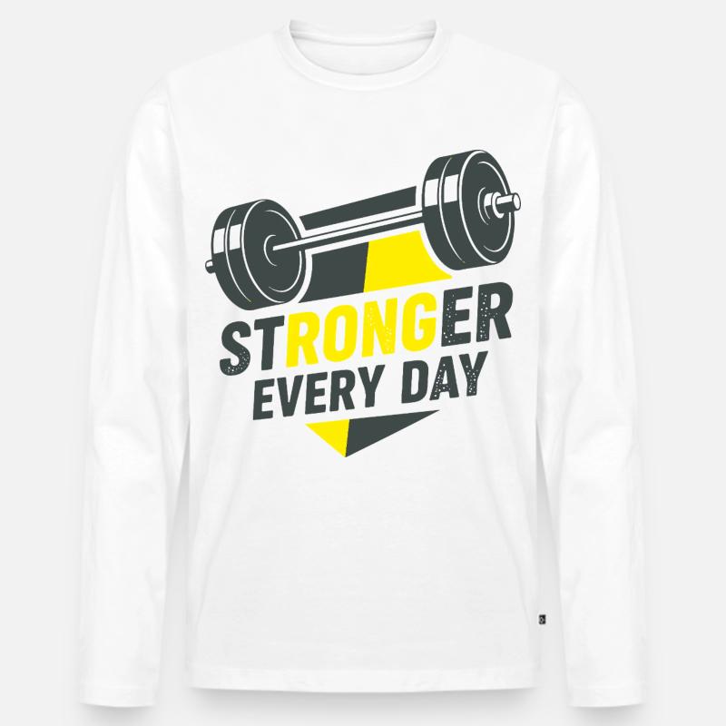 design_001 - Männer Premium Bio Langarmshirt - Weiß