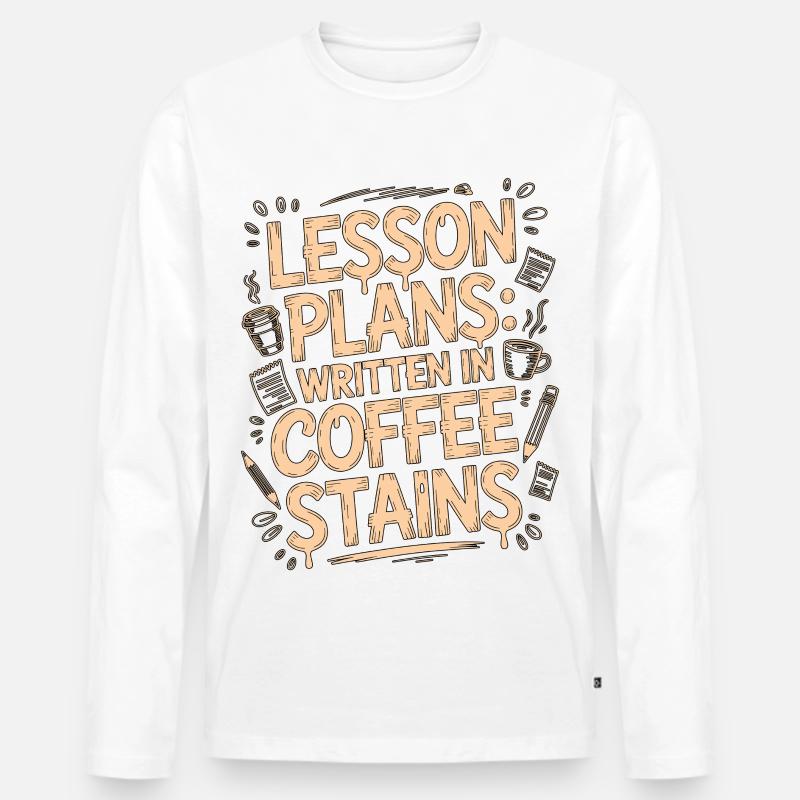 Elementary Teacher Lesson Plans Primary Teacher - Männer Premium Bio Langarmshirt - Weiß