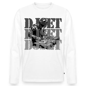 DJ set - T-shirt manches longues Premium bio Homme - blanc - Devant - Nico (187cm)