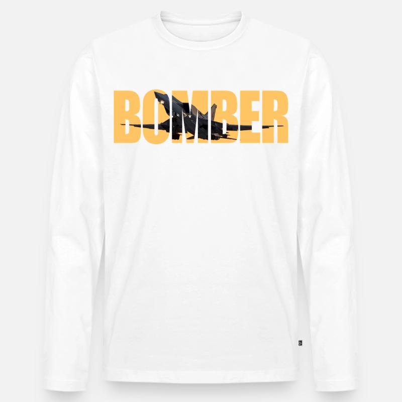 Bomber Tu-22 M3 - Männer Premium Bio Langarmshirt - Weiß