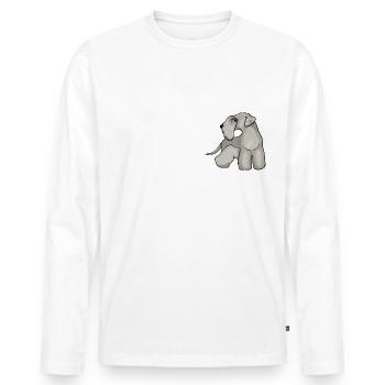Cesky Terrier - Männer Premium Bio Langarmshirt - Weiß - Vorne - Nico (187cm)