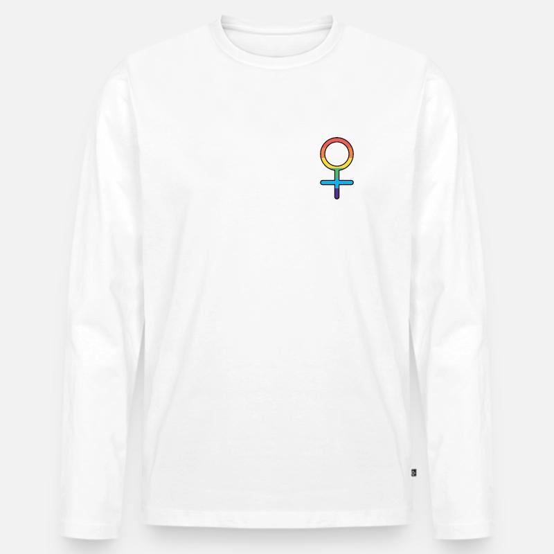 Femme Essence - Männer Premium Bio Langarmshirt - Weiß