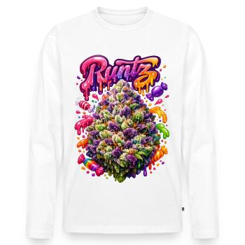 Runtz Candy Graffiti Art Print - T-shirt manches longues Premium bio Homme - blanc - Devant - Nico (187cm)