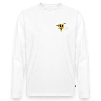 I'm OK - Men's Premium Organic Long Sleeve Shirt - white - Front - Nico (187cm)