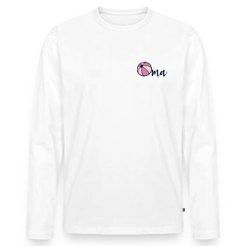 Wasserball Oma - Männer Premium Bio Langarmshirt - Weiß - Vorne - Nico (187cm)
