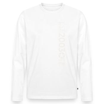 20th Birthday Man Original June Vintage 2003 - Men's Premium Organic Long Sleeve Shirt - white - Front - Nico (187cm)