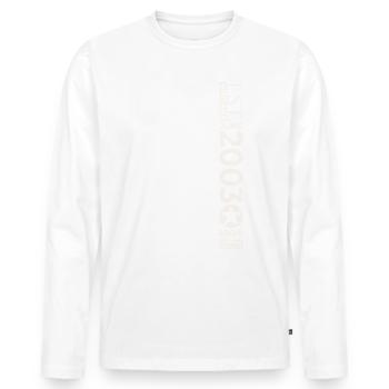 20th Birthday Man Original June Vintage 2003 - Men's Premium Organic Long Sleeve Shirt - white - Front - Nico (187cm)
