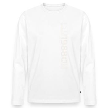 35th Birthday Man Original June Vintage 1988 - Men's Premium Organic Long Sleeve Shirt - white - Front - Nico (187cm)