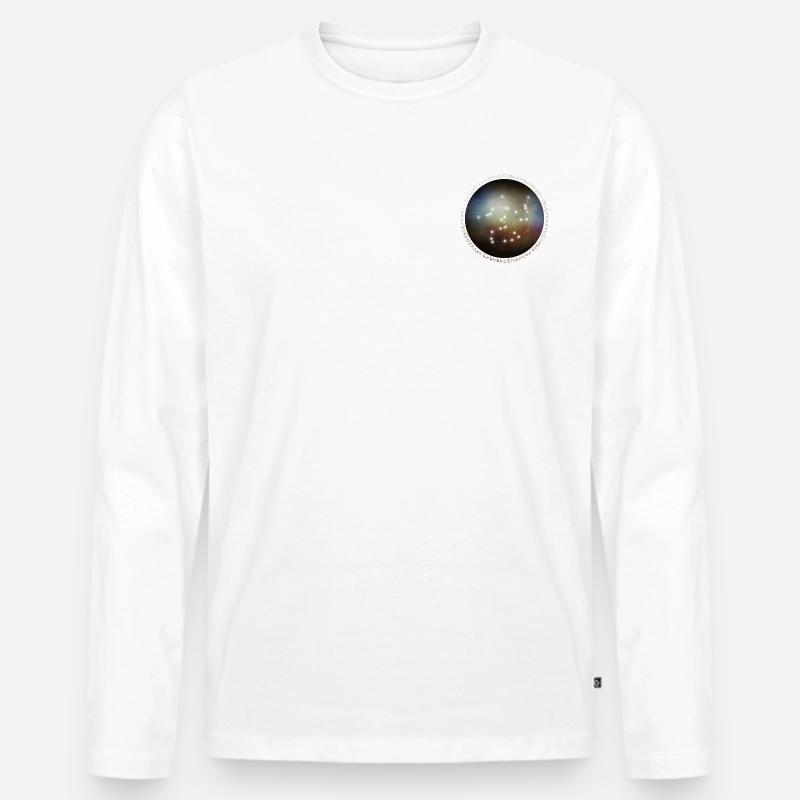 Sternzeichen - Schütze - Universum - Männer Premium Bio Langarmshirt - Weiß