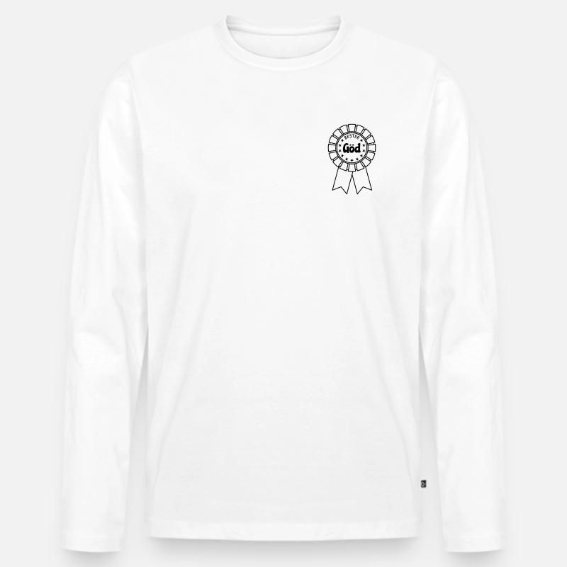 Bester Göd - Männer Premium Bio Langarmshirt - Weiß