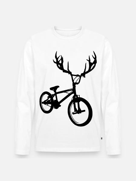 Wild bmx - Men's Premium Organic Long Sleeve Shirt - white