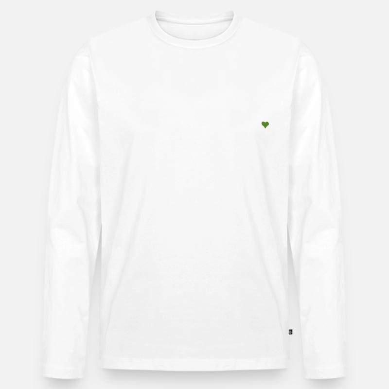 But Coffee First Weiß - Männer Premium Bio Langarmshirt - undefined