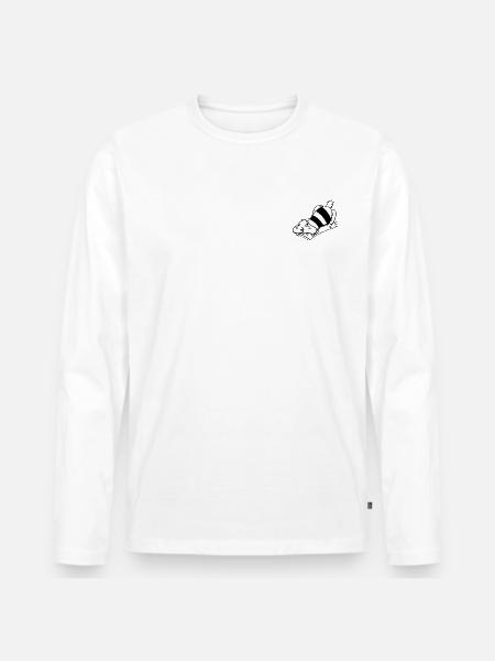 Chippin - Men's Premium Organic Long Sleeve Shirt - white