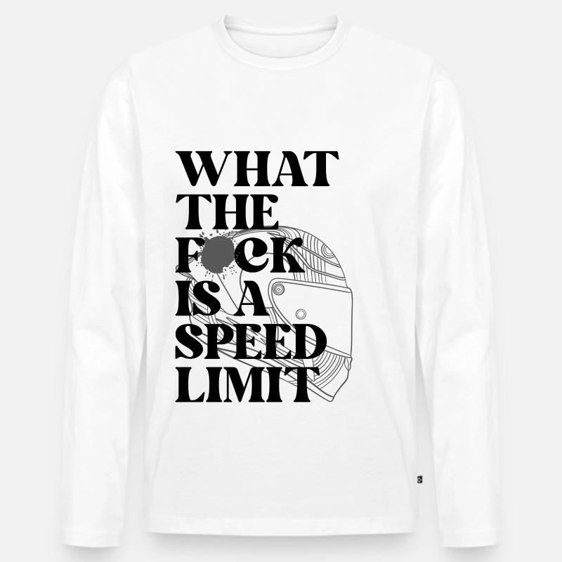 Auto - Männer Premium Bio Langarmshirt - Weiß