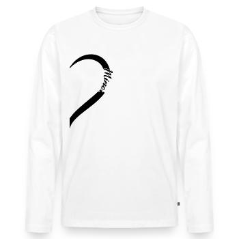 YOU ARE MINE MY LOVE - Men's Premium Organic Long Sleeve Shirt - white - Front - Nico (187cm)