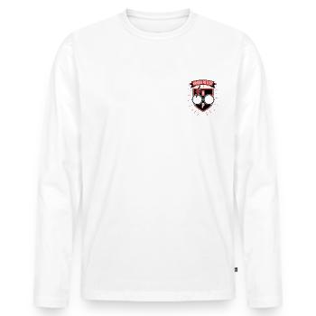 Harry Potter Flash, Glasses And Initials - Men's Premium Organic Long Sleeve Shirt - white - Front - Nico (187cm)