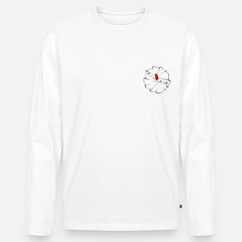 Sufi Dervish Dancer - Männer Premium Bio Langarmshirt - Weiß
