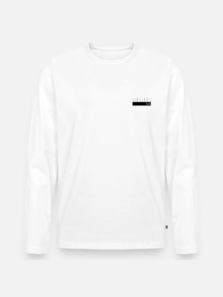 NICHTS los - Männer Premium Bio Langarmshirt - Weiß