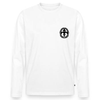 pioniere Black - T-shirt manches longues Premium bio Homme - blanc - Devant - Nico (187cm)