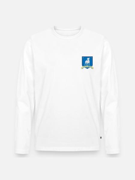 Ted Lasso A.F.C Richmond Small Logo - Maglia a manica lunga ecologica premium da uomo - bianco