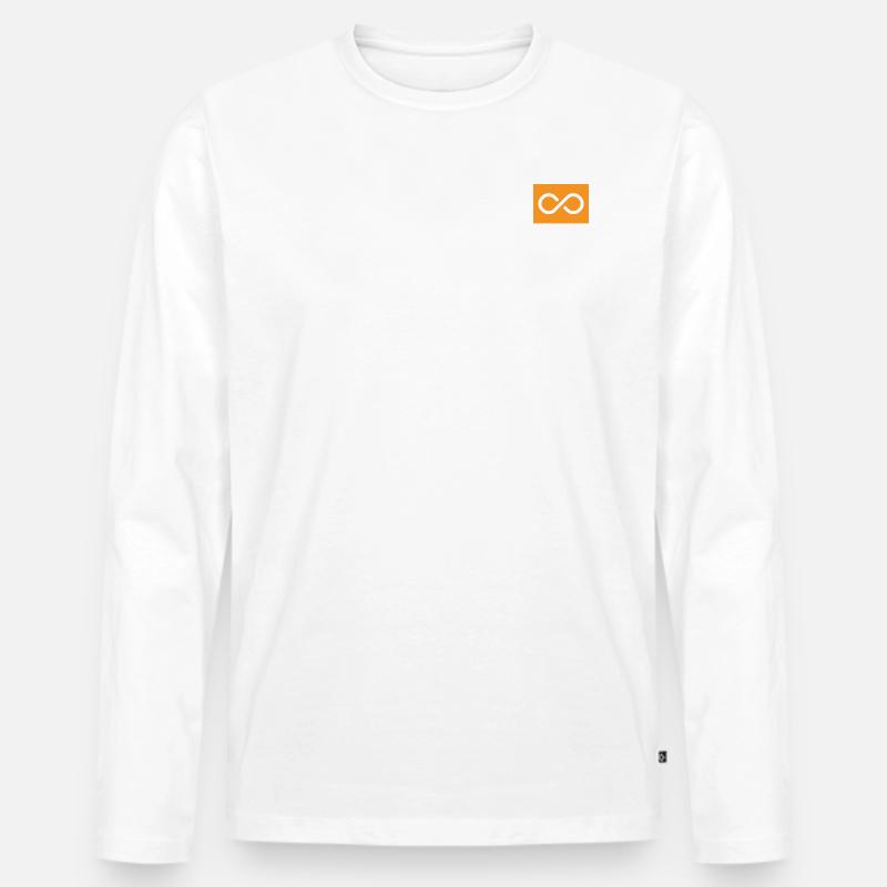 Infinity by 21 Million - Männer Premium Bio Langarmshirt - Weiß