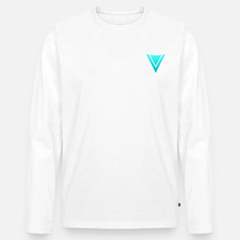 FronzeDE Basic Türkis Männer Premium Bio Langarmshirt