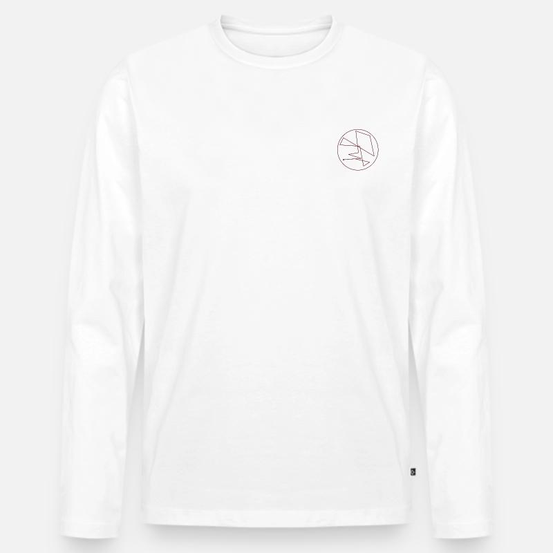 Happy Clients - Männer Premium Bio Langarmshirt - Weiß