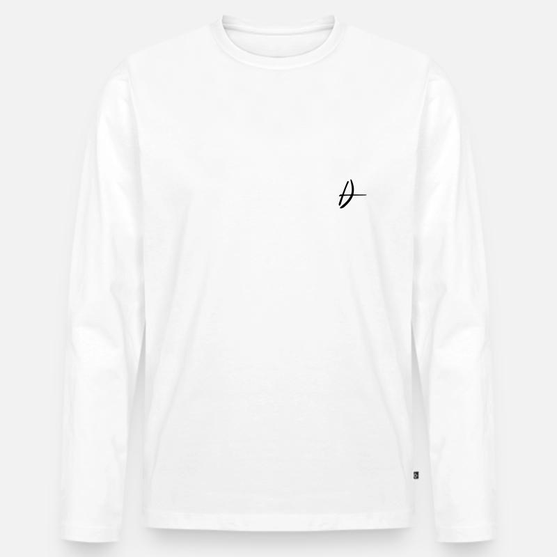 Bowhunter Label - Männer Premium Bio Langarmshirt - Weiß