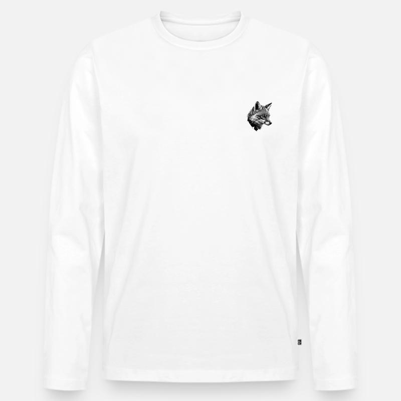 Faeyr - Männer Premium Bio Langarmshirt - Weiß
