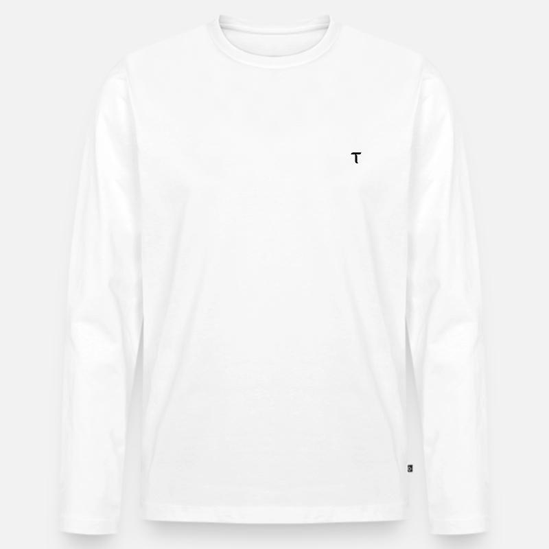 Bittensor - Tao (schwarz) - Männer Premium Bio Langarmshirt - Weiß