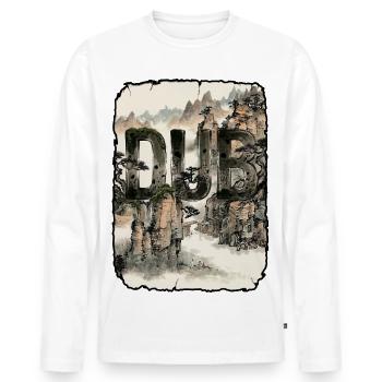 Dub Asian Reggae - Männer Premium Bio Langarmshirt - Weiß - Vorne - Nico (187cm)