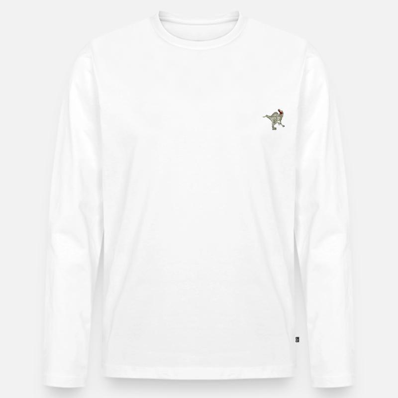 Spinosaurus - Männer Premium Bio Langarmshirt - Weiß