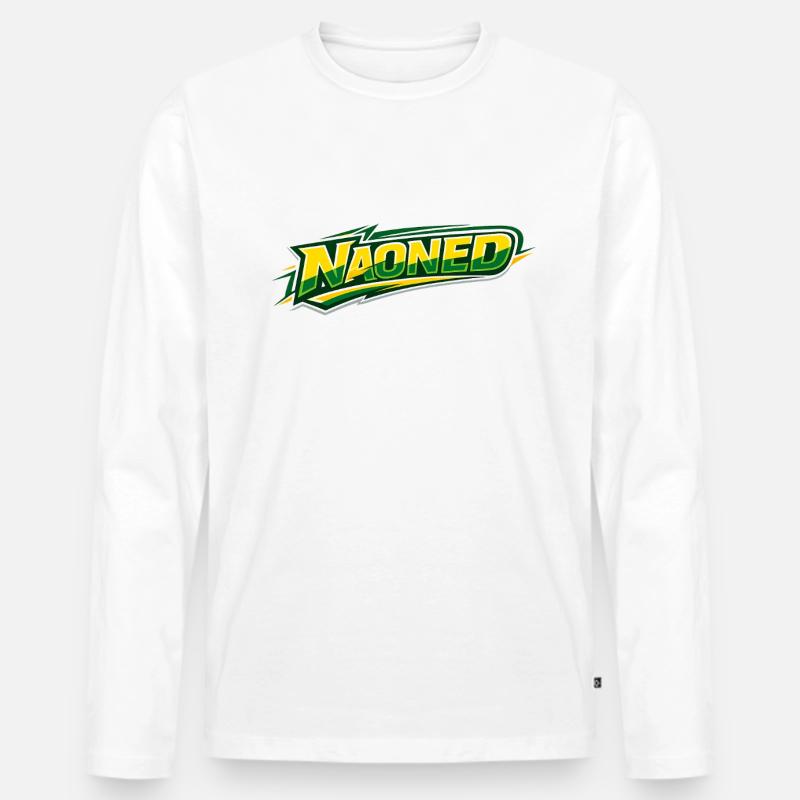 NAONED - Männer Premium Bio Langarmshirt - Weiß