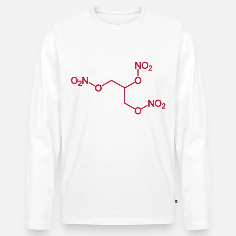 dynamite (nitroglycerin) - Männer Premium Bio Langarmshirt - Weiß