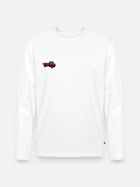 Unimog - Männer Premium Bio Langarmshirt - Weiß